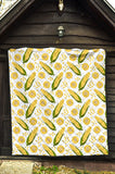 Corn Pattern Print Design 05 Premium Quilt