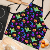 Colorful Halloween Background Adjustable Apron