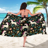 Unicorns Forest Background Sarong