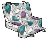 Bowling Ball And Pin Gray Background Dog Car Seat Covers
