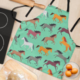 Colorful Horses Pattern Adjustable Apron
