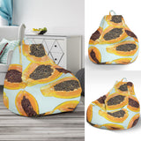 Watercolor Papaya Pattern Bean Bag Cover