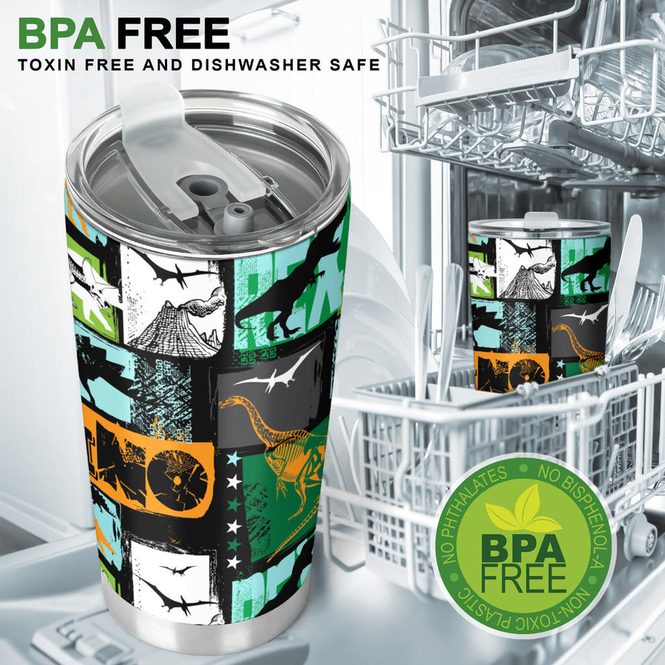 Dinosaurs Print Pattern Tumbler