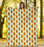 Carrot Pattern Print Design 03 Premium Blanket