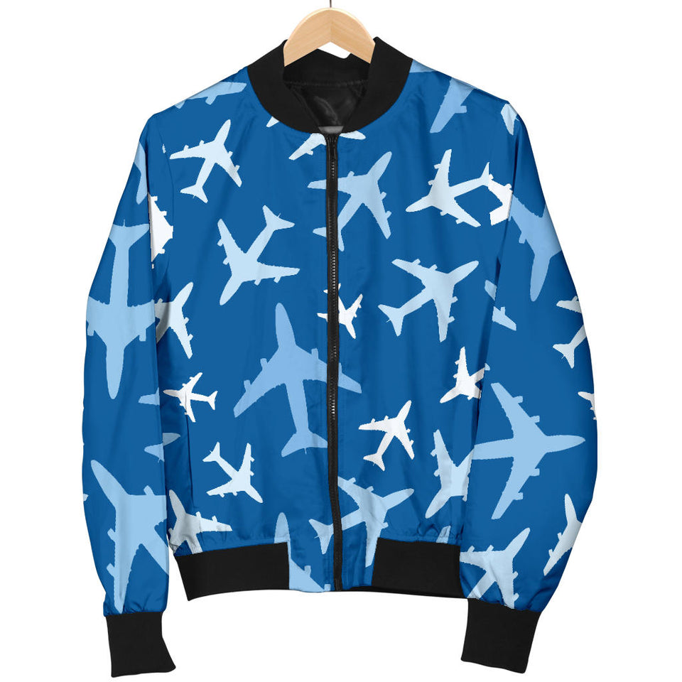 Airplane Pattern In The Sky Men'S Bomber Jacket