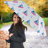 Sailboat Anchor Pattern Umbrella