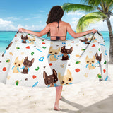 Cute Chihuahua Dog Pattern Sarong