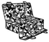Black White Camo Camouflage Pattern Dog Car Seat Covers
