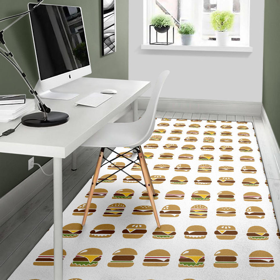 Hamburger Pattern Print Design 02 Area Rug
