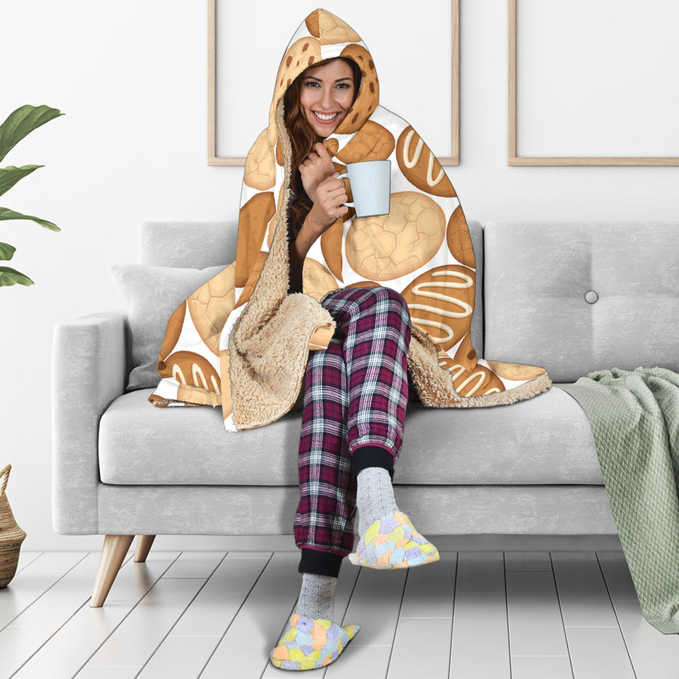 Various Cookie Pattern Hooded Blanket