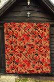 Fire Flame Pattern Premium Quilt