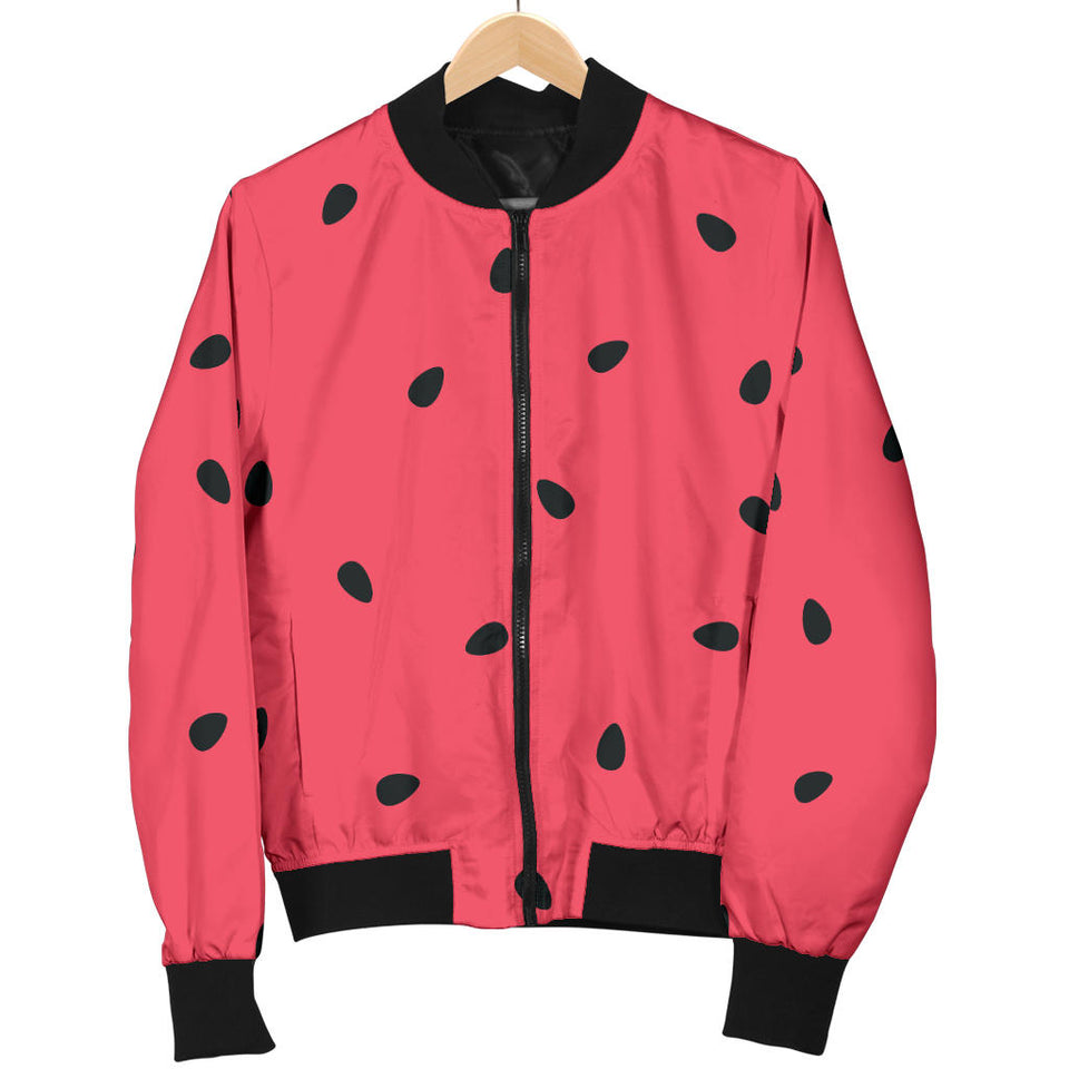 Watermelon Texture Background Women'S Bomber Jacket