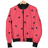 Watermelon Texture Background Women'S Bomber Jacket