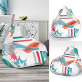Watercolor Bowling Pattern Bean Bag Cover