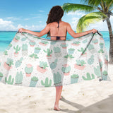 Pastel Colorcactus Pattern Copy Sarong
