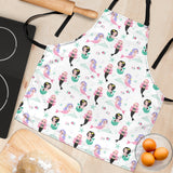 Cute Mermaid Dolphin Fish Starfish Pattern Adjustable Apron