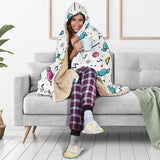 Candy Design Pattern Hooded Blanket