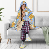 Beer Pattern Hooded Blanket