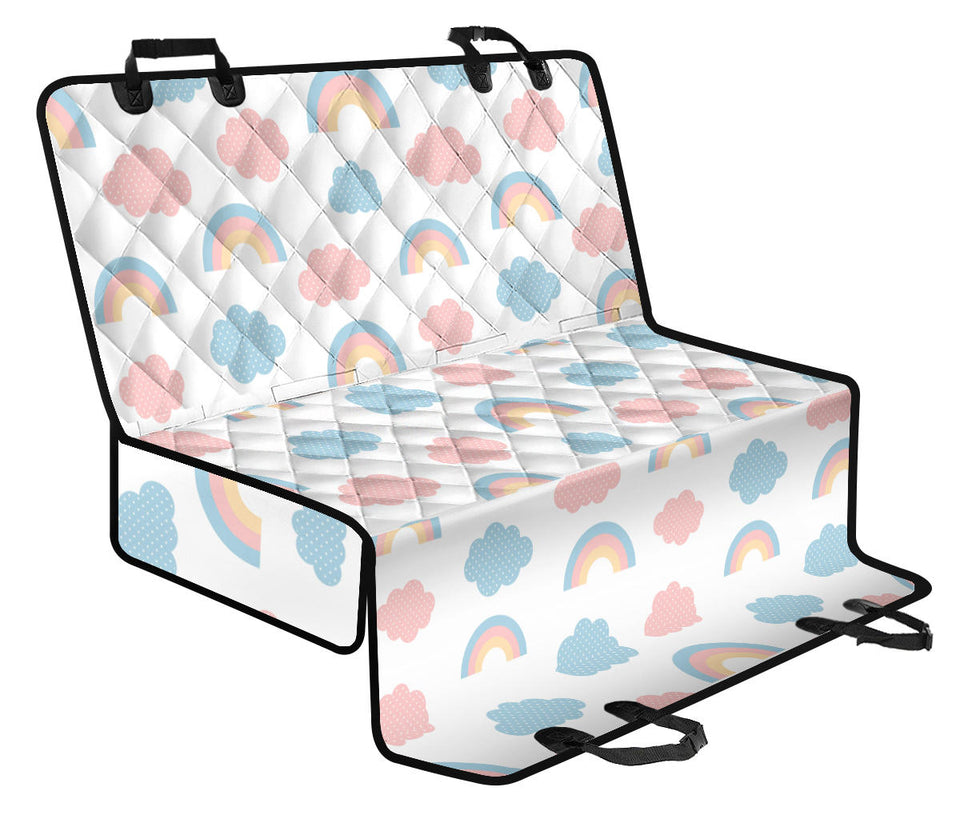 Cute Rainbow Clound Pattern Dog Car Seat Covers