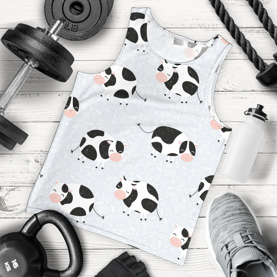 Cute cows pattern Men Tank Top