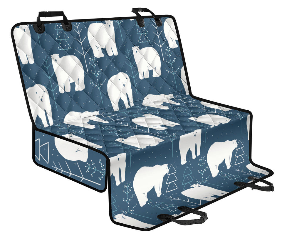 Polar Bear Mother Her Child Pattern Dog Car Seat Covers