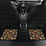 Snail Pattern Print Design 03 Front and Back Car Mats