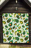 Avocado Design Pattern Premium Quilt