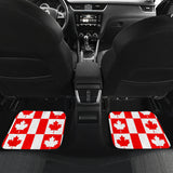 Canada Pattern Print Design 05 Front and Back Car Mats
