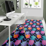 Pineapples Pattern Zigzag Background Area Rug