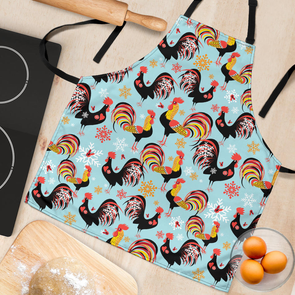 Rooster Chicken Cock Snowfalke Adjustable Apron