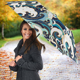 Japanese Wave Pattern Umbrella