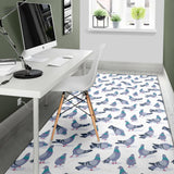 Pigeon Pattern Print Design 03 Area Rug