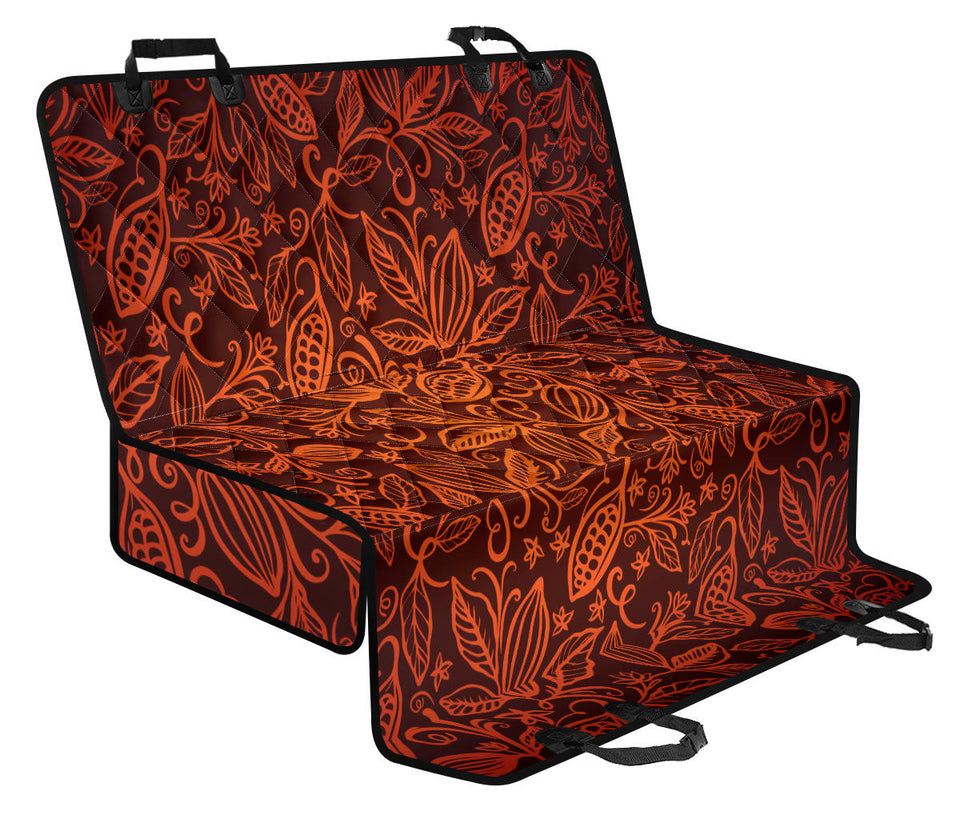 Cocoa Beans Tribal Polynesian Pattern Dog Car Seat Covers