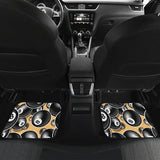 Billiard Ball Pattern Print Design 04 Front and Back Car Mats