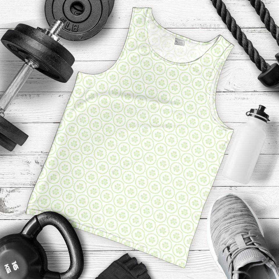 Cucumber pattern background Men Tank Top