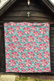 3D Sakura Cherry Blossom Pattern Premium Quilt