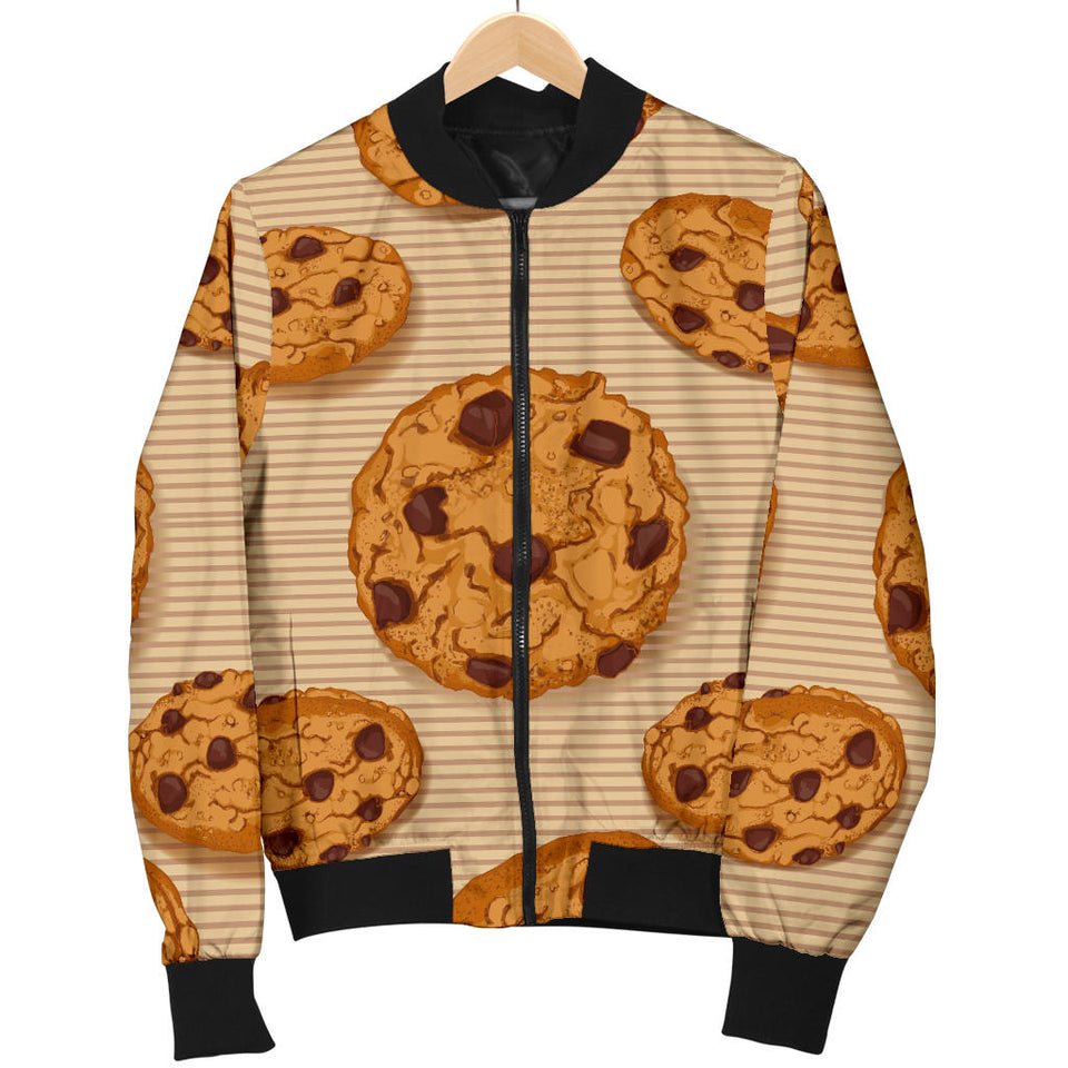 Cookie Pattern Women'S Bomber Jacket