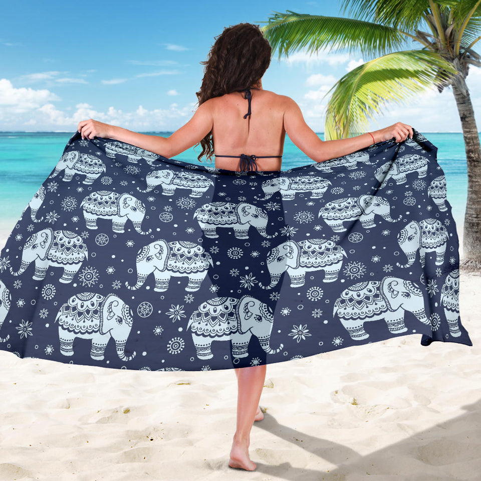 Elephant Tribal Design Pattern Sarong
