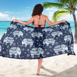 Elephant Tribal Design Pattern Sarong