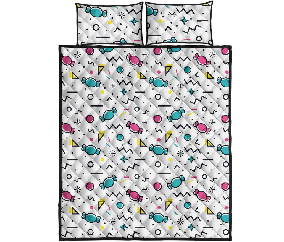 Candy design pattern Quilt Bed Set