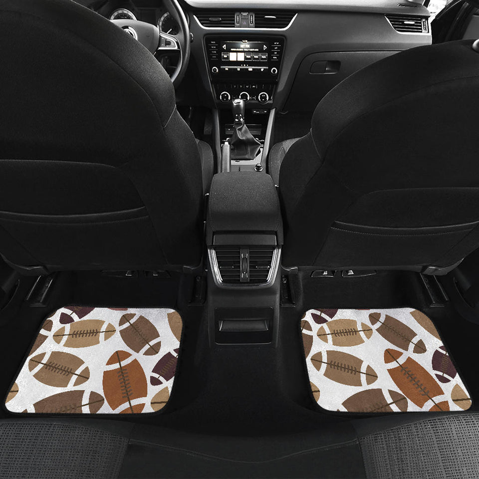American Football Ball Pattern Front And Back Car Mats