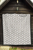 Arabic Gray Pattern Premium Quilt