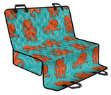 Octopus Turquoise Background Dog Car Seat Covers