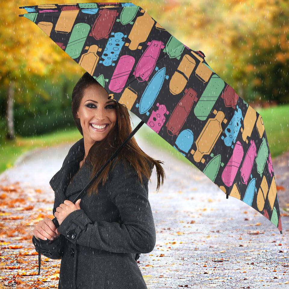 Skate Board Pattern Print Design 02 Umbrella