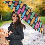 Skate Board Pattern Print Design 02 Umbrella