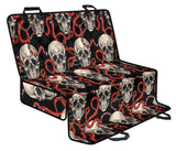 Red Snake Skull Pattern Dog Car Seat Covers