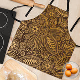 Cocoa Beans Tribal Polynesian Pattern Background Adjustable Apron
