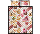 Cake cupcake sweets pattern Quilt Bed Set