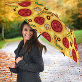 Pizza Texture Pattern Umbrella