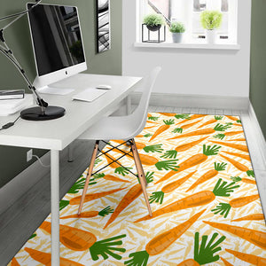Carrot Pattern Print Design 01 Area Rug